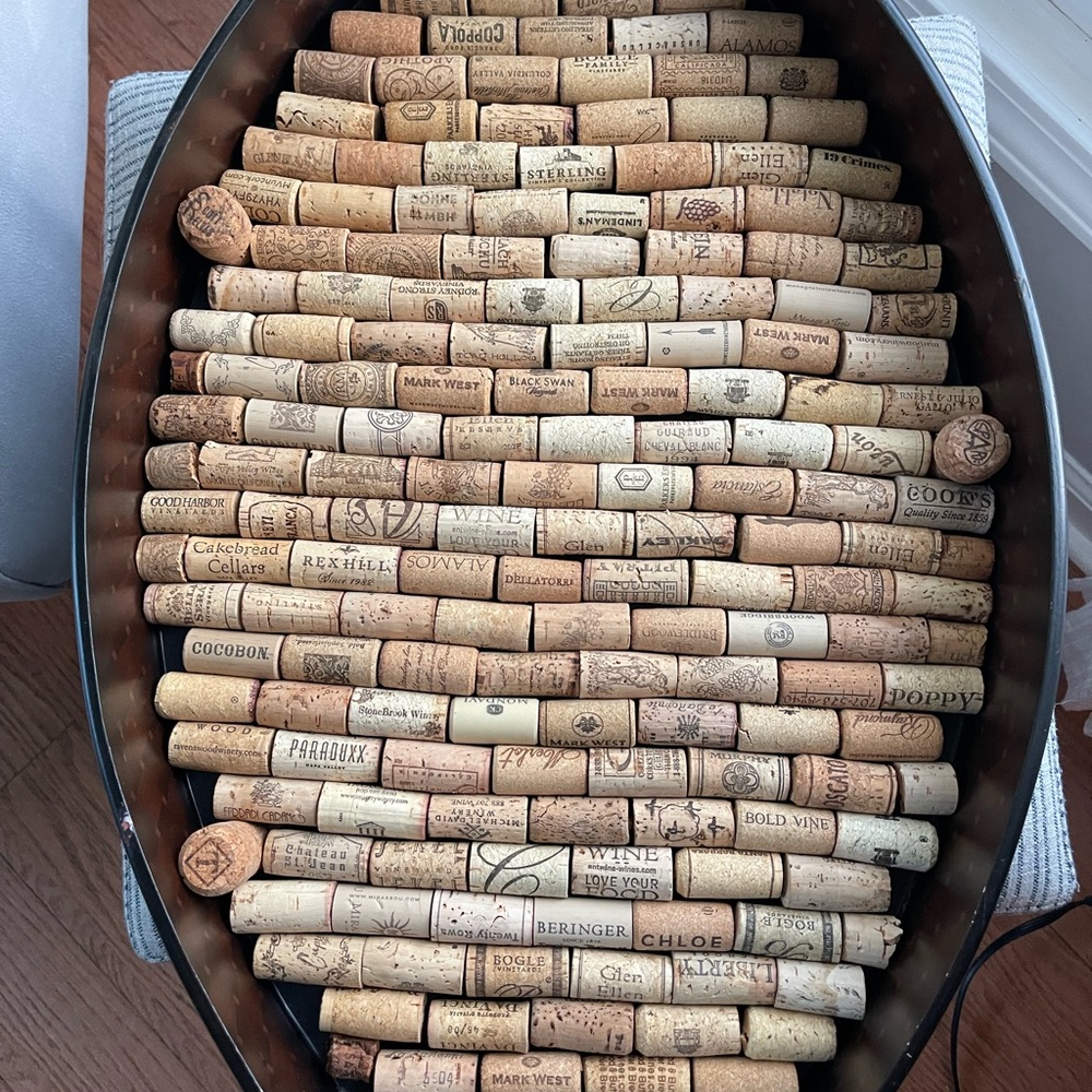 Rustic cork tray